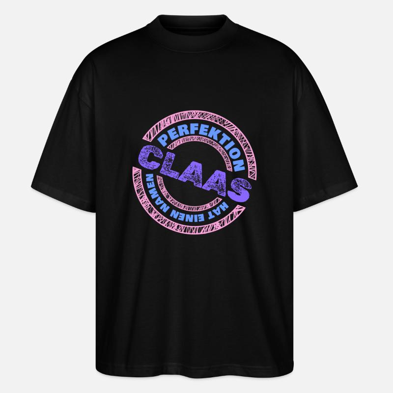 Claas als Claas - Stanley/Stella Oversized Unisex Bio T-Shirt Blaster 2.0 - Schwarz
