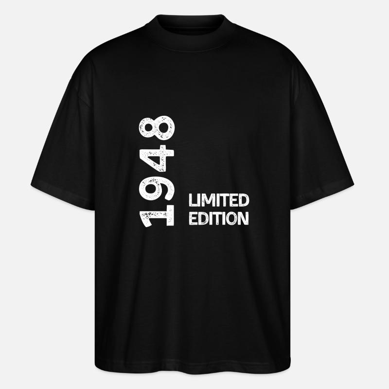 1948 Limitierte Auflage - Stanley/Stella Oversized Unisex Bio T-Shirt Blaster 2.0 - Schwarz