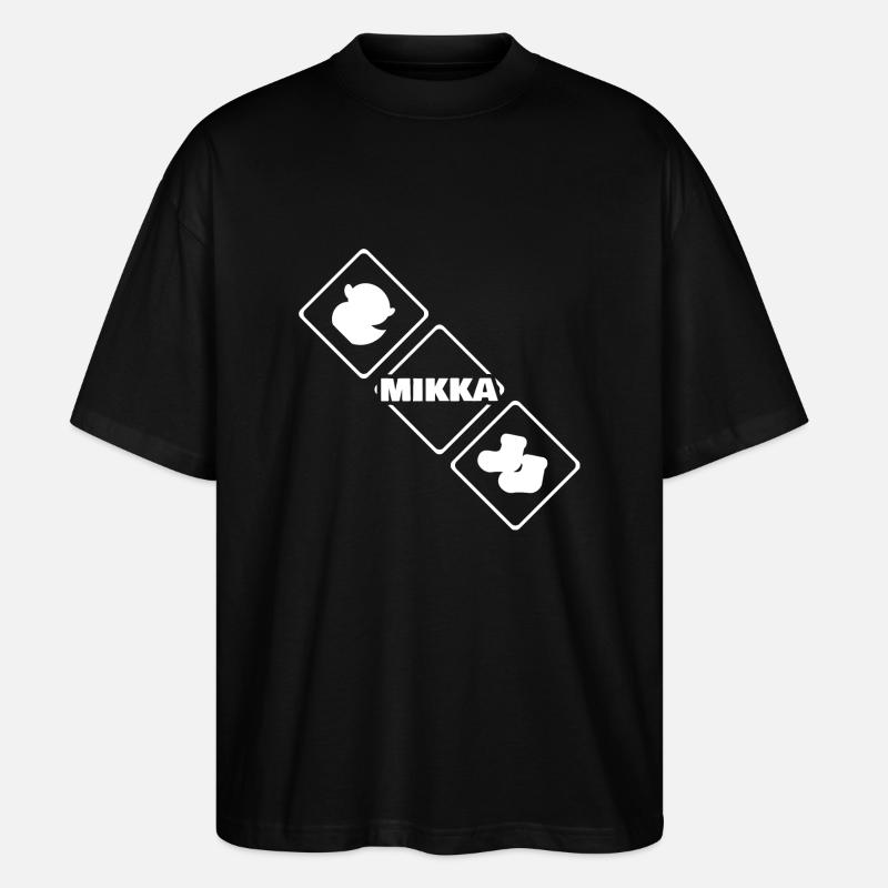 Mikka comme naissance - T-shirt bio Blaster 2.0 coupe oversize Stanley/Stella Unisexe - noir