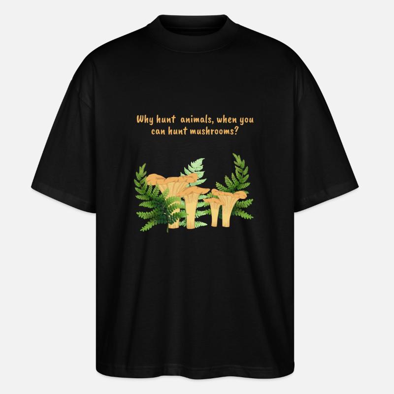 Pilzsuche - Stanley/Stella Oversized Unisex Bio T-Shirt Blaster 2.0 - Schwarz