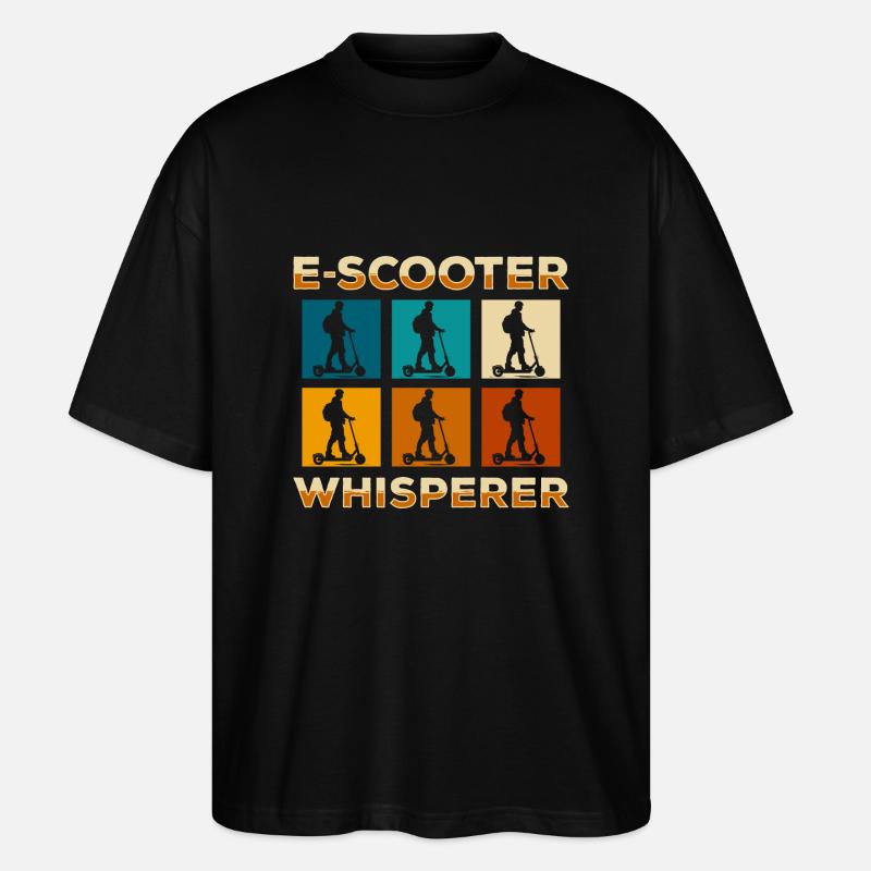 E-Scooter Scooter Driver Speedster - Stanley/Stella Oversized Unisex Organic T-shirt Blaster 2.0 - black