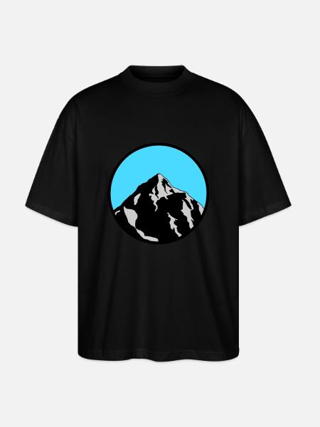 mountain - Stanley/Stella Oversized Unisex Organic T-shirt Blaster 2.0 - black
