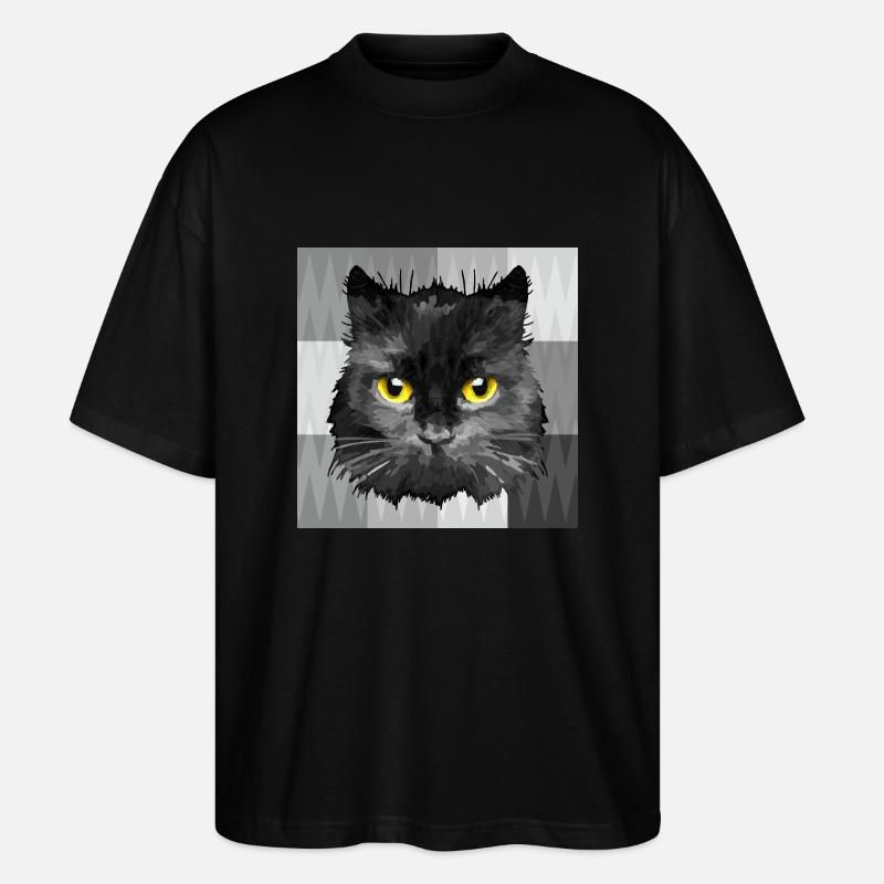 Chat - T-shirt bio Blaster 2.0 coupe oversize Stanley/Stella Unisexe - noir