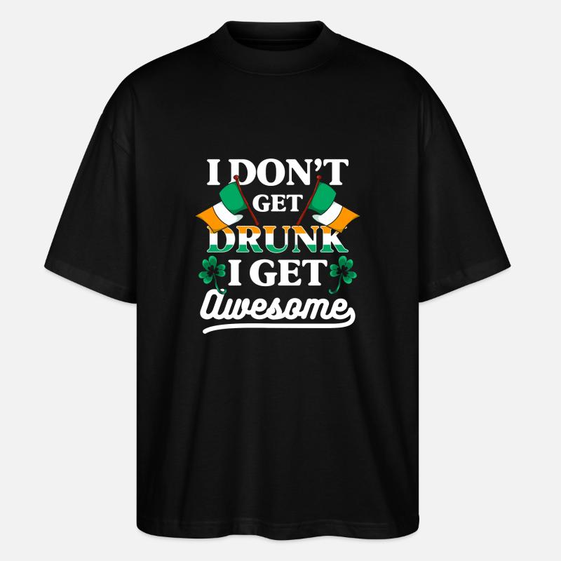 Pub Irlande Lucky Flag - T-shirt bio Blaster 2.0 coupe oversize Stanley/Stella Unisexe - noir