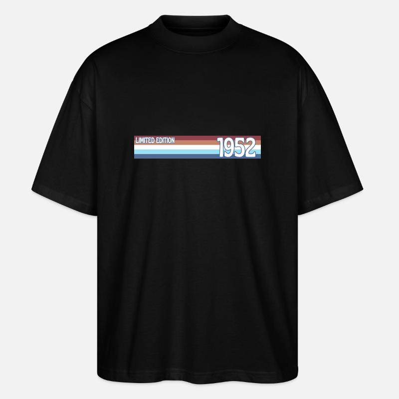 rétro 1952 limited edition - T-shirt bio Blaster 2.0 coupe oversize Stanley/Stella Unisexe - noir