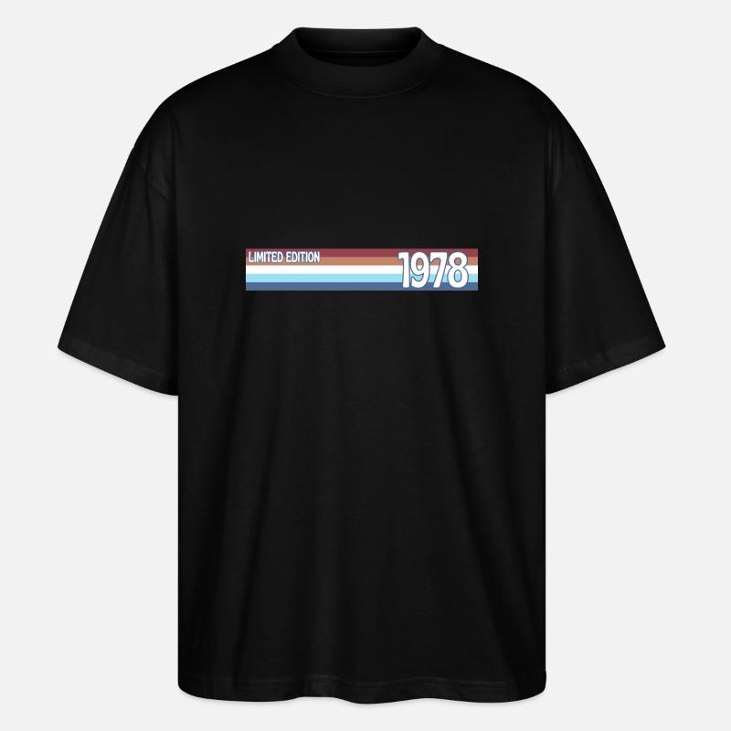 rétro 1978 limited edition - T-shirt bio Blaster 2.0 coupe oversize Stanley/Stella Unisexe - noir