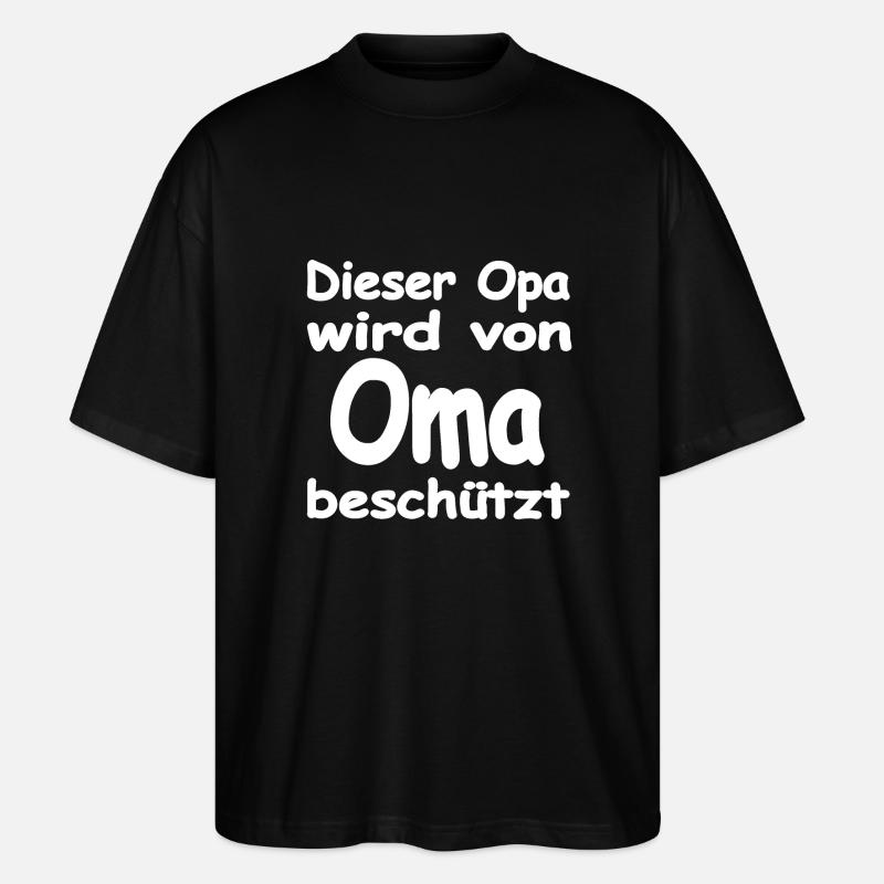 Oma - Stanley/Stella Oversized Unisex Bio T-Shirt Blaster 2.0 - Schwarz