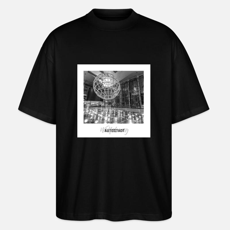 Piazza Wolfsburg - Stanley/Stella Oversized Unisex Bio T-Shirt Blaster 2.0 - Schwarz