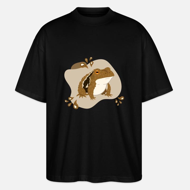 Kröte - Stanley/Stella Oversized Unisex Bio T-Shirt Blaster 2.0 - Schwarz