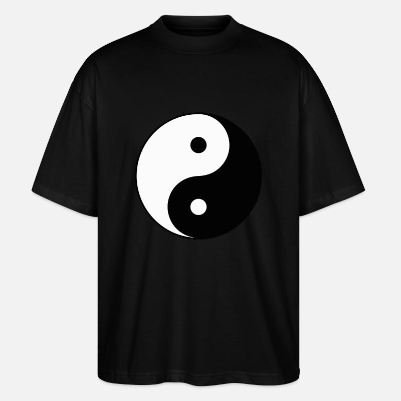 Yin Yang - Stanley/Stella Oversized Unisex Bio T-Shirt Blaster 2.0 - Schwarz