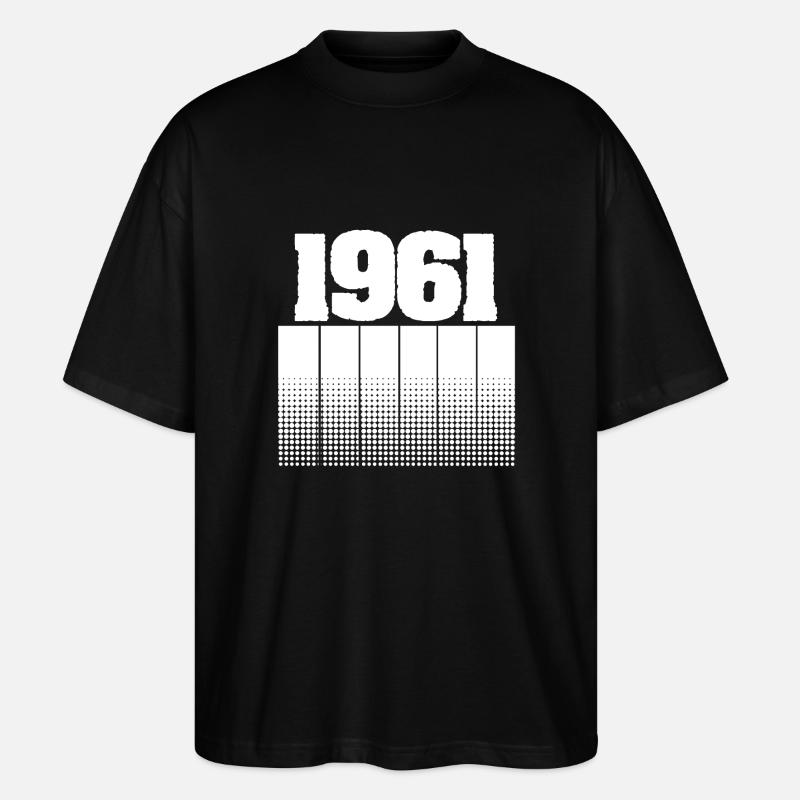 1961 1961 - Stanley/Stella Oversized Unisex Bio T-Shirt Blaster 2.0 - Schwarz