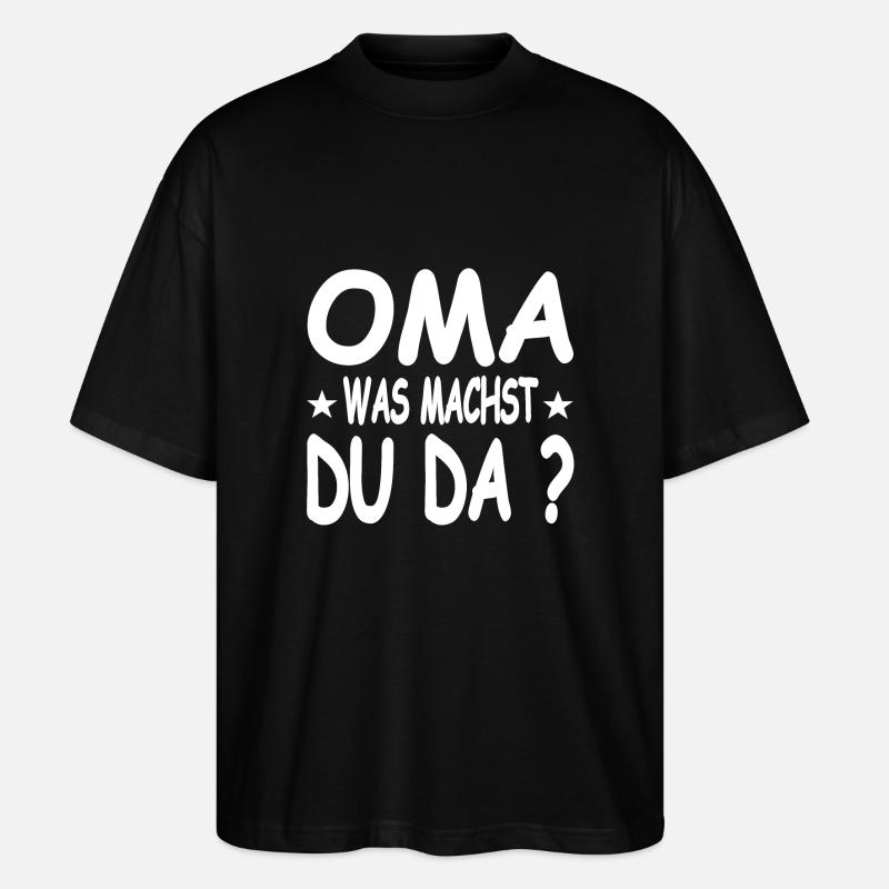 Oma - Stanley/Stella Oversized Unisex Bio T-Shirt Blaster 2.0 - Schwarz
