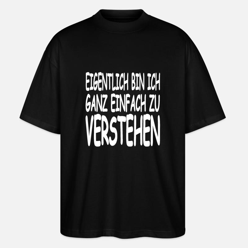 Verstehen - Stanley/Stella Oversized Unisex Bio T-Shirt Blaster 2.0 - Schwarz