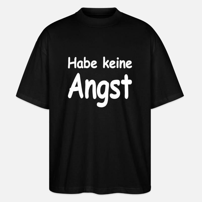Angst - Stanley/Stella Oversized Unisex Bio T-Shirt Blaster 2.0 - Schwarz