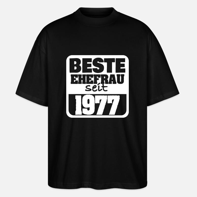 Femme 1977 - T-shirt bio Blaster 2.0 coupe oversize Stanley/Stella Unisexe - noir