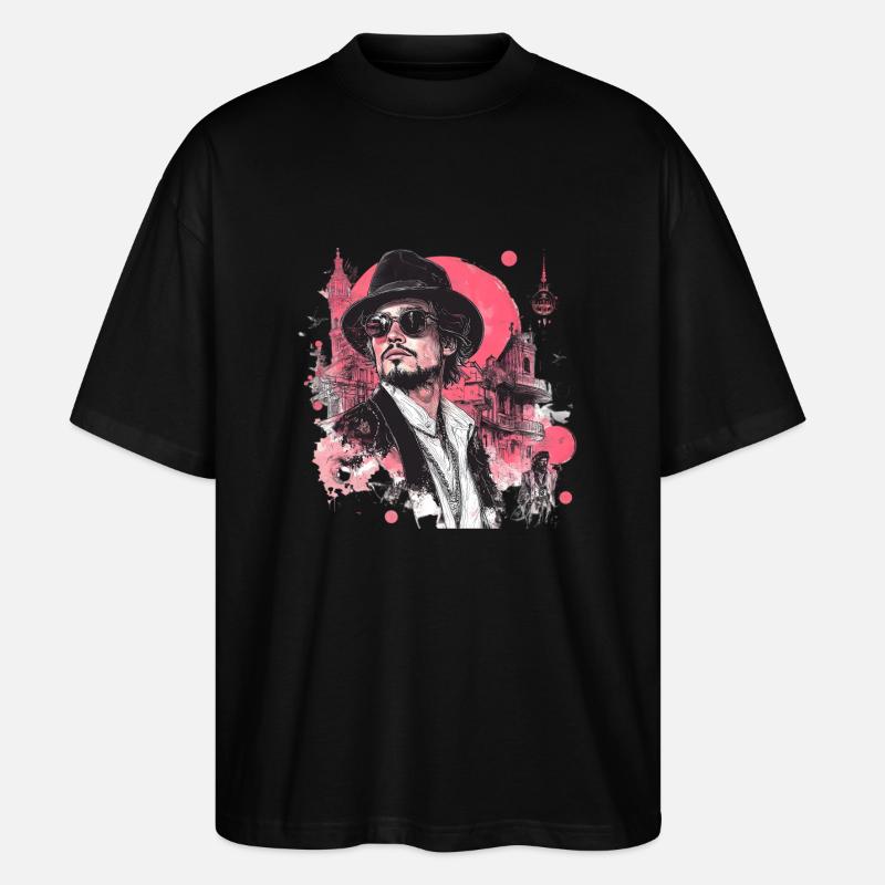 Where retro meets modern ! - Stanley/Stella Oversized Unisex Organic T-shirt Blaster 2.0 - black