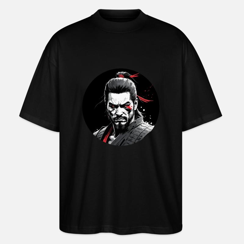 Wilde Samurai - Stanley/Stella Oversized Unisex Bio T-Shirt Blaster 2.0 - Schwarz