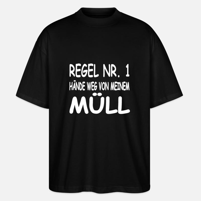 Müll - Stanley/Stella Oversized Unisex Bio T-Shirt Blaster 2.0 - Schwarz