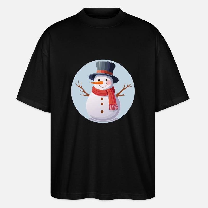 Schneemann - Stanley/Stella Oversized Unisex Bio T-Shirt Blaster 2.0 - Schwarz