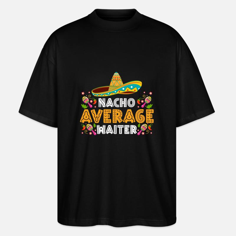 Kellnerin Restaurant Party - Stanley/Stella Oversized Unisex Bio T-Shirt Blaster 2.0 - Schwarz