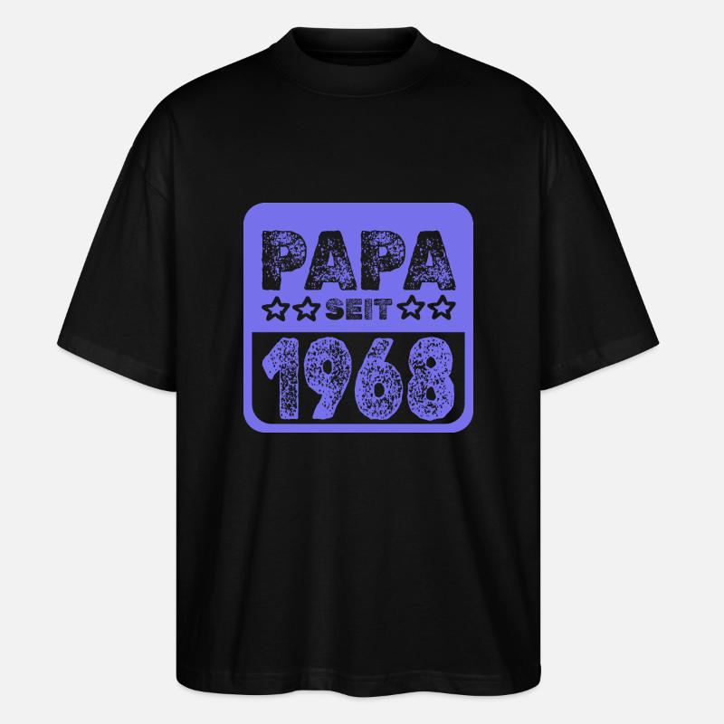 seit 1968 - Stanley/Stella Oversized Unisex Bio T-Shirt Blaster 2.0 - Schwarz