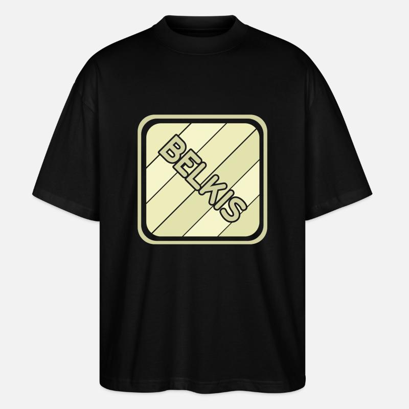 Belkis als Mädchenname - Stanley/Stella Oversized Unisex Bio T-Shirt Blaster 2.0 - Schwarz