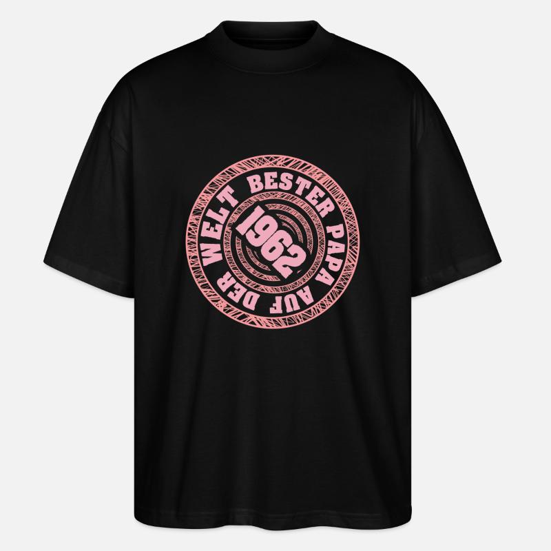 1962 - Stanley/Stella Oversized Unisex Bio T-Shirt Blaster 2.0 - Schwarz
