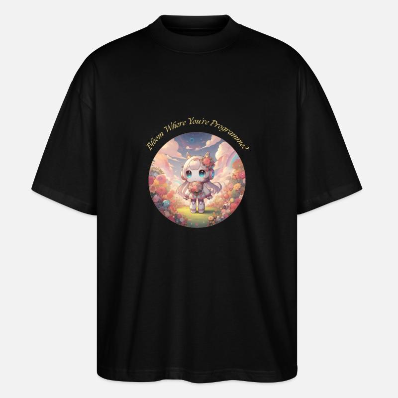 Bloom Where You’re Programmed - T-shirt bio Blaster 2.0 coupe oversize Stanley/Stella Unisexe - noir