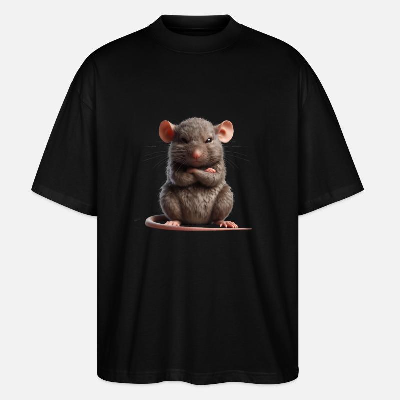 Rat sinistre 1 - T-shirt bio Blaster 2.0 coupe oversize Stanley/Stella Unisexe - noir