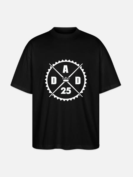 Dad 25 - Stanley/Stella Oversized Unisex Organic T-shirt Blaster 2.0 - black