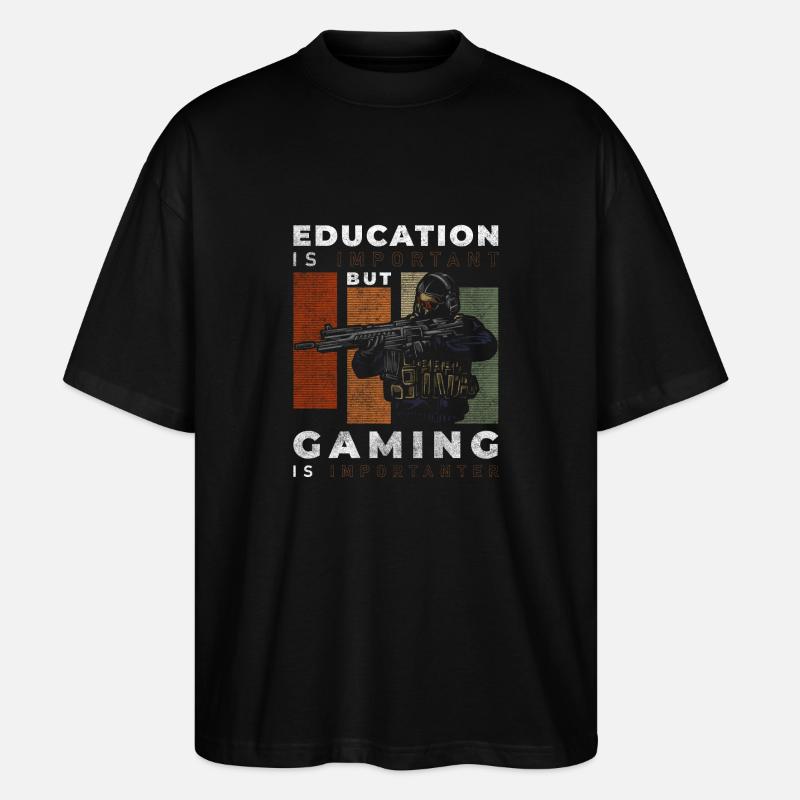 Gamer PC Masterrace Grafik Controller - Stanley/Stella Oversized Unisex Bio T-Shirt Blaster 2.0 - Schwarz