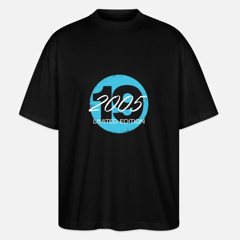Edition limitée 19 ans - T-shirt bio Blaster 2.0 coupe oversize Stanley/Stella Unisexe - noir
