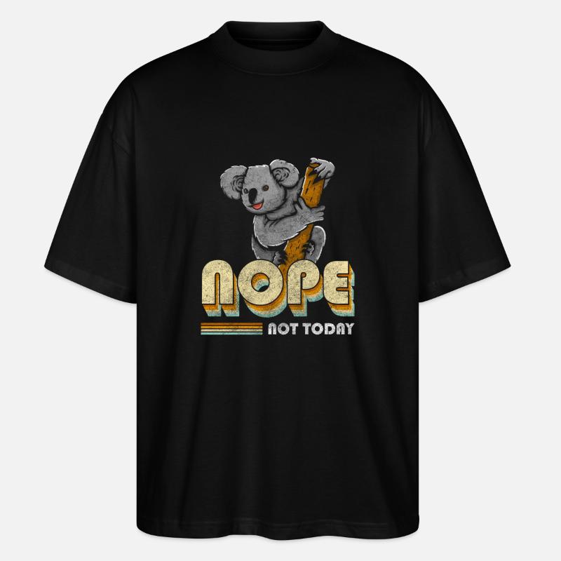Koala Ours Ours de l’Outback - T-shirt bio Blaster 2.0 coupe oversize Stanley/Stella Unisexe - noir