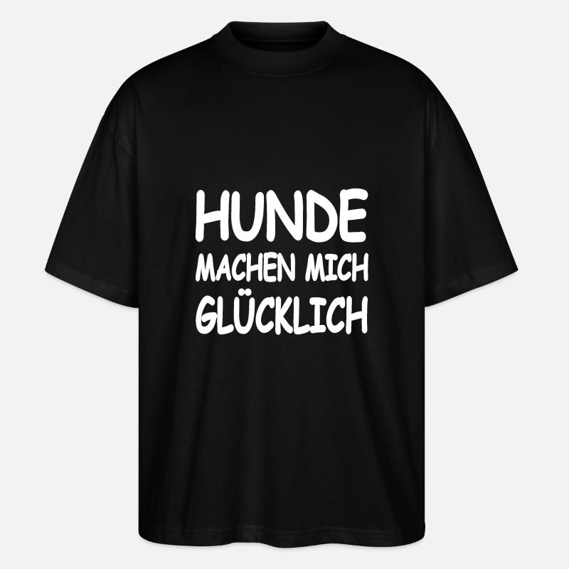 Hunde - Stanley/Stella Oversized Unisex Bio T-Shirt Blaster 2.0 - Schwarz