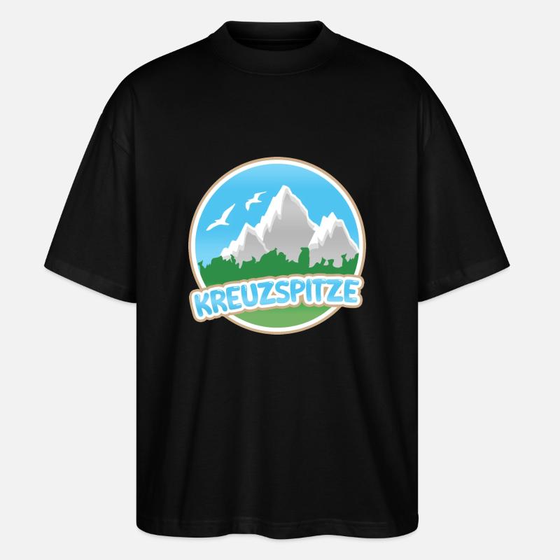 Kreuzspitze - Stanley/Stella Oversized Unisex Bio T-Shirt Blaster 2.0 - Schwarz