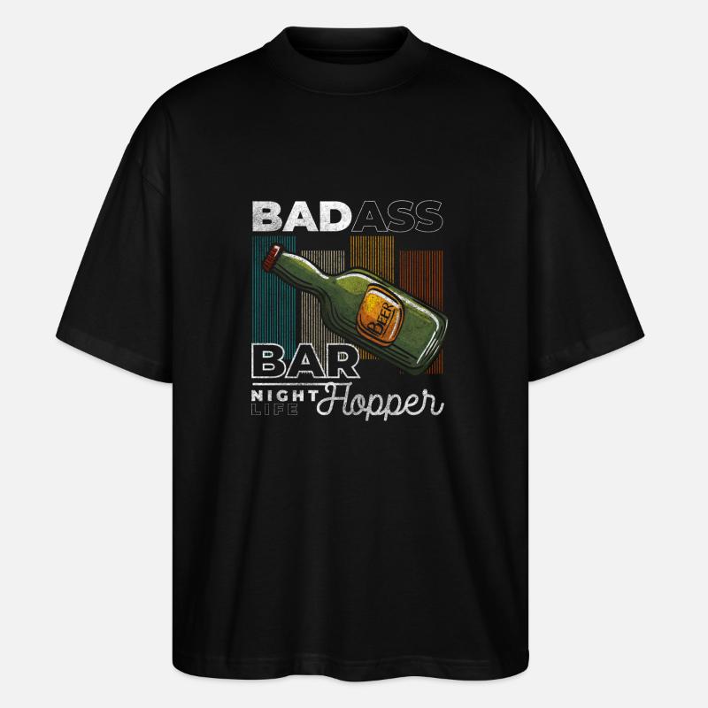 Fête Drunk Fun - T-shirt bio Blaster 2.0 coupe oversize Stanley/Stella Unisexe - noir