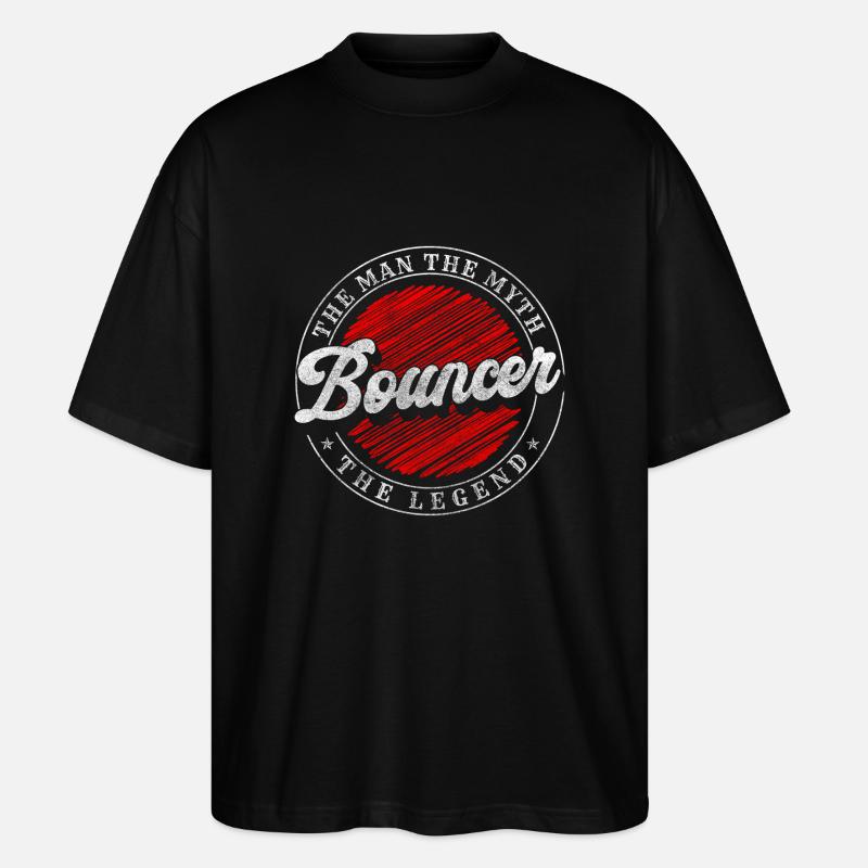 Security Club Einlass Team - Stanley/Stella Oversized Unisex Bio T-Shirt Blaster 2.0 - Schwarz