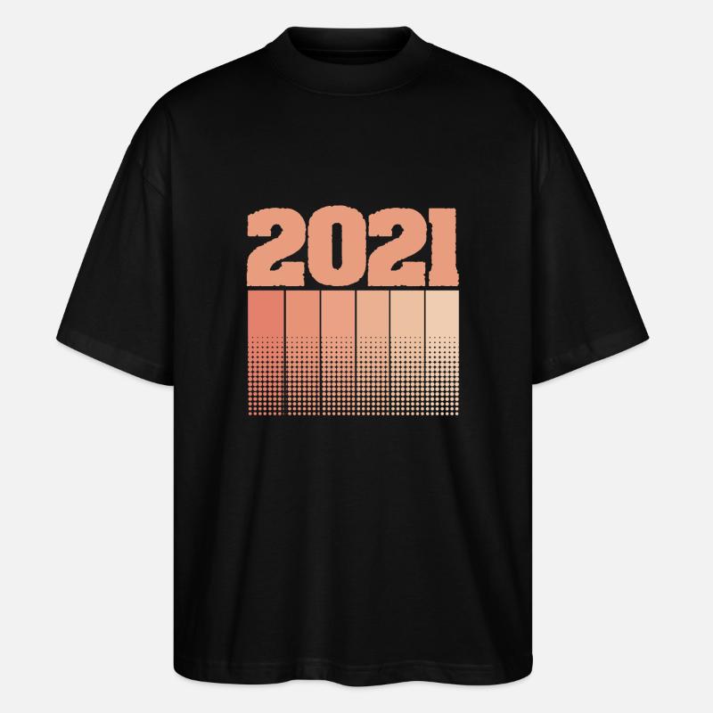 2021 2021 - Stanley/Stella Oversized Unisex Bio T-Shirt Blaster 2.0 - Schwarz