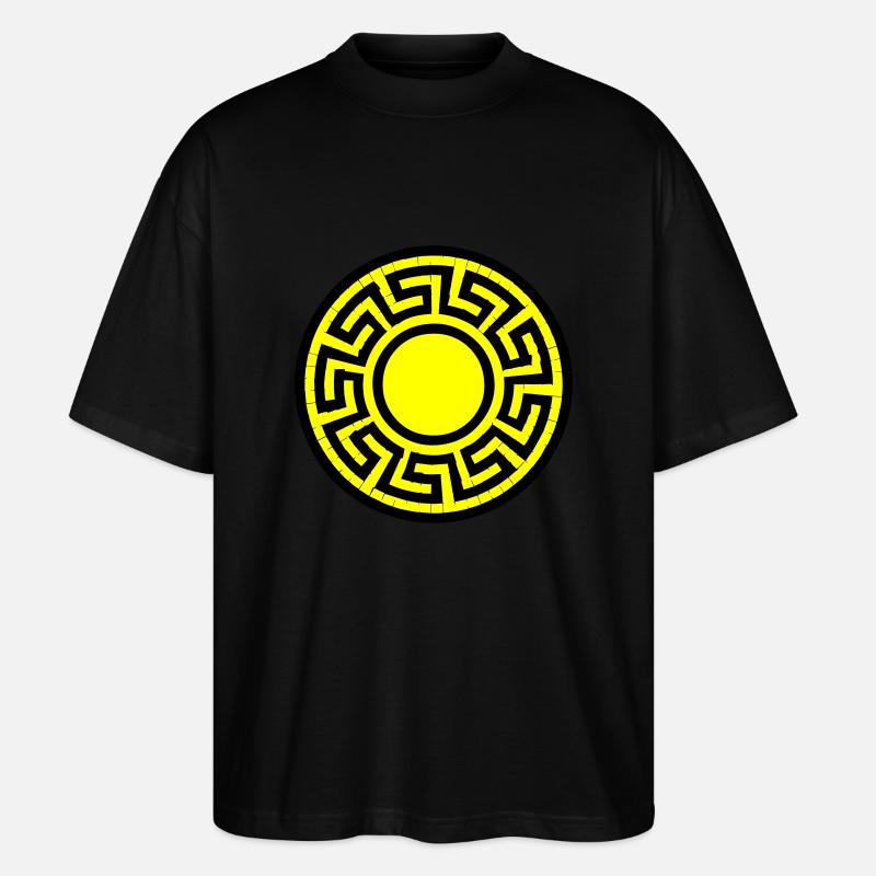 scheibe muster - Stanley/Stella Oversized Unisex Bio T-Shirt Blaster 2.0 - Schwarz