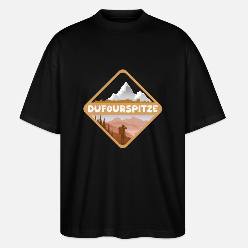 Don pour Dufourspitze - T-shirt bio Blaster 2.0 coupe oversize Stanley/Stella Unisexe - noir