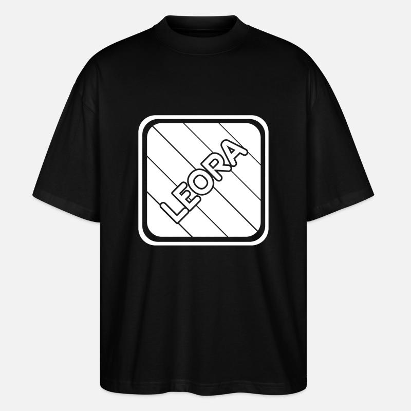 Prénom Leora - T-shirt bio Blaster 2.0 coupe oversize Stanley/Stella Unisexe - noir