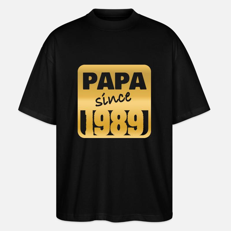 1989 - Stanley/Stella Oversized Unisex Bio T-Shirt Blaster 2.0 - Schwarz