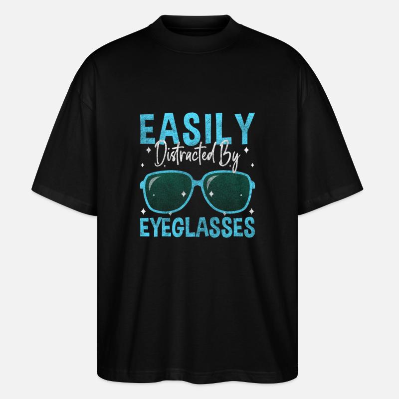 Aide visuelle, Ophtalmologiste, Optométrie - T-shirt bio Blaster 2.0 coupe oversize Stanley/Stella Unisexe - noir