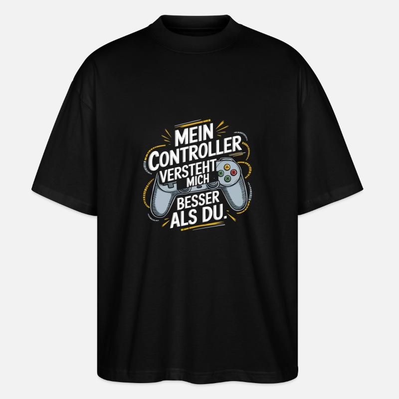 Controller Gamer - Stanley/Stella Oversized Unisex Bio T-Shirt Blaster 2.0 - Schwarz