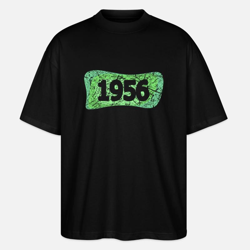 1956 - Stanley/Stella Oversized Unisex Bio T-Shirt Blaster 2.0 - Schwarz