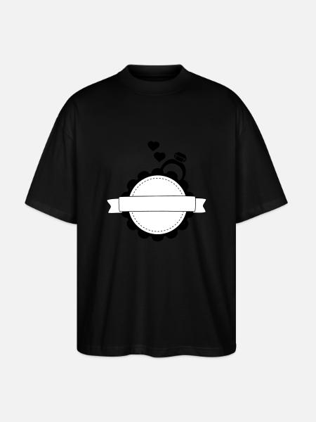 Wedding logo - Stanley/Stella Oversized Unisex Organic T-shirt Blaster 2.0 - black