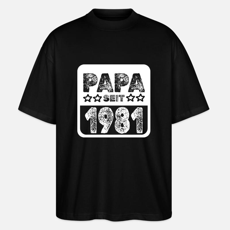1981 - Stanley/Stella Oversized Unisex Bio T-Shirt Blaster 2.0 - Schwarz