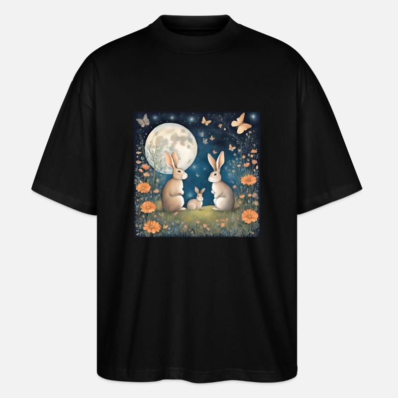 Rabbit - Stanley/Stella Oversized Unisex Bio T-Shirt Blaster 2.0 - Schwarz