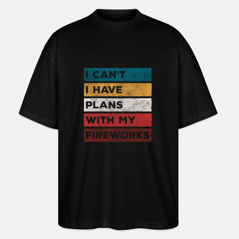 Technik Party Sicherheit - Stanley/Stella Oversized Unisex Bio T-Shirt Blaster 2.0 - Schwarz