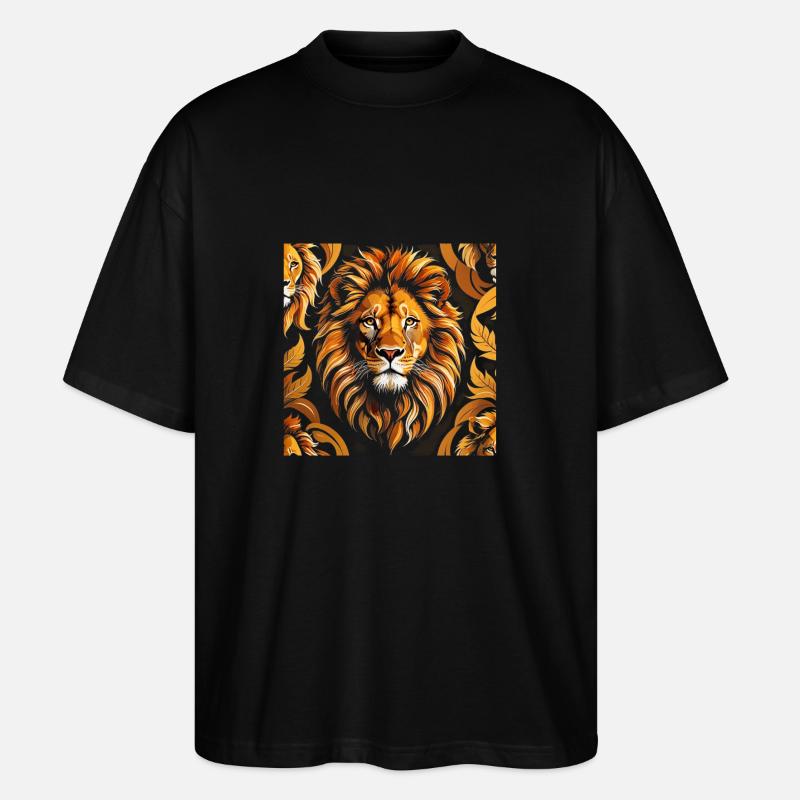 Lion - Stanley/Stella Oversized Unisex Bio T-Shirt Blaster 2.0 - Schwarz